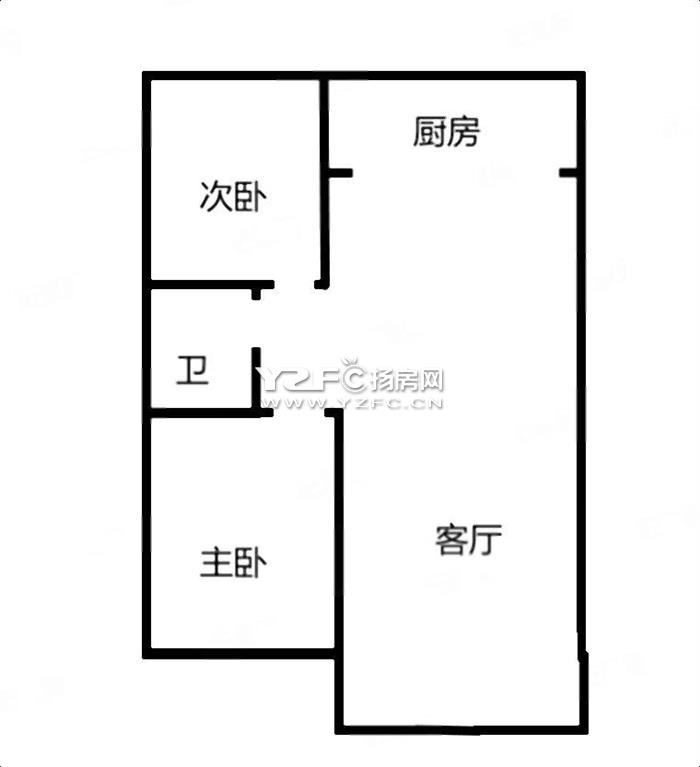 万鸿城市花园燃气两室电梯房干净拎包入住邻月亮园三盛京华城万达 