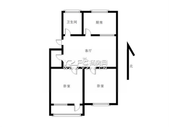 安庄新村 63平 两室朝南中装 带车库一间实施齐全 提包入住