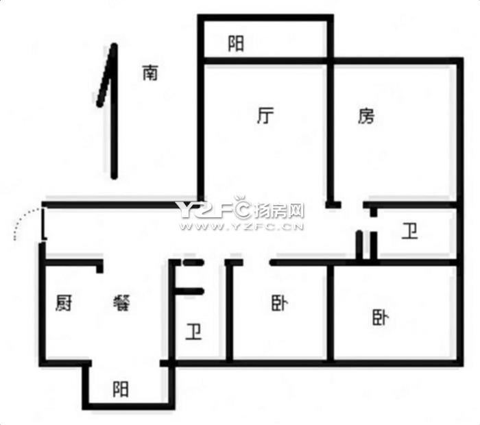 急售147万 134平 凤凰楼层水印西堤精装三房两卫南北通透 